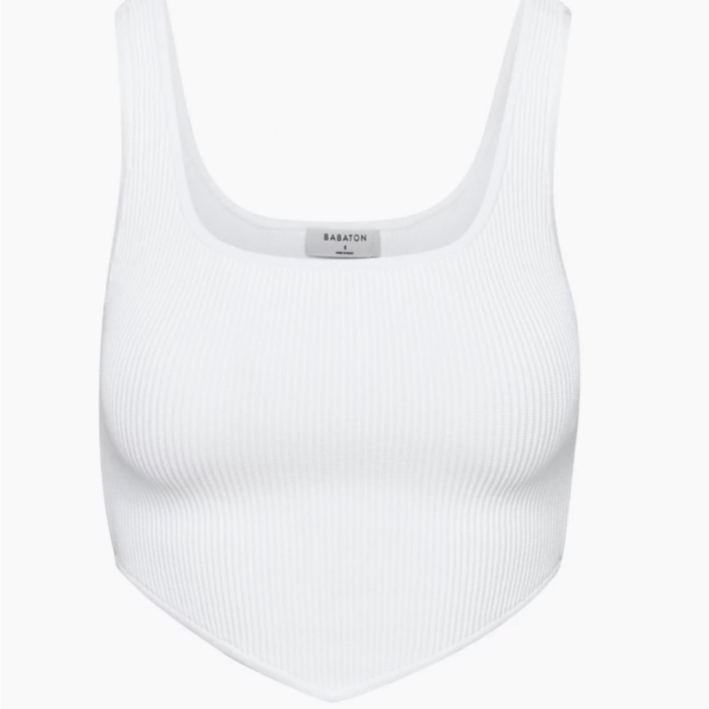 Babaton Sculpt Knit Squareneck Point Tank